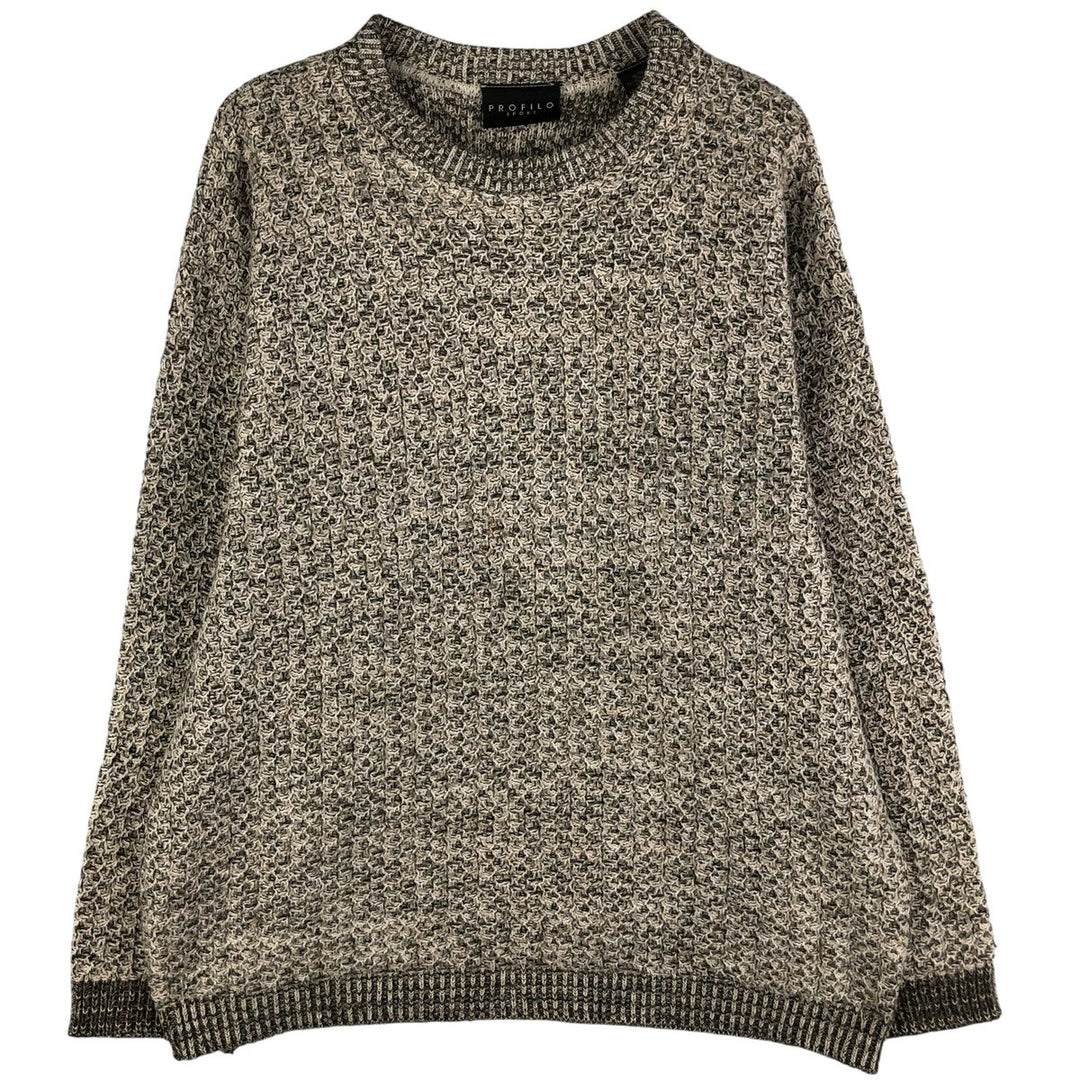 PROFILO SPORT Acrylic Knit Sweater, Men's XL acrylic Beige type Vintage Second Hand