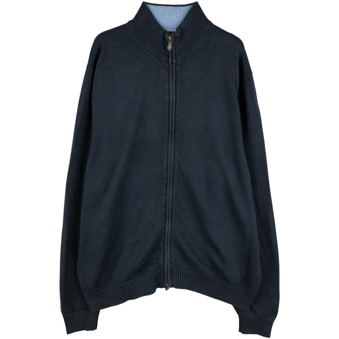 Brooks Brothers Driver's Knit Sweater, Men's XL Supima Cotton navy blue type Vintage Second Hand