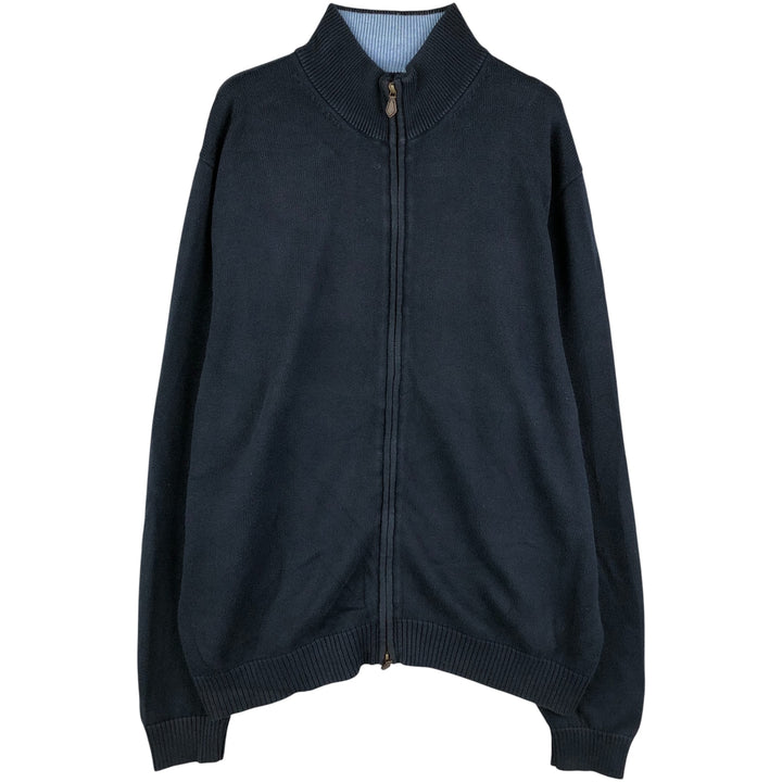 Brooks Brothers Driver's Knit Sweater, Men's XL Supima Cotton navy blue type Vintage Second Hand
