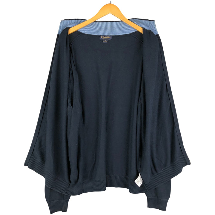 Brooks Brothers Driver's Knit Sweater, Men's XL Supima Cotton navy blue type Vintage Second Hand