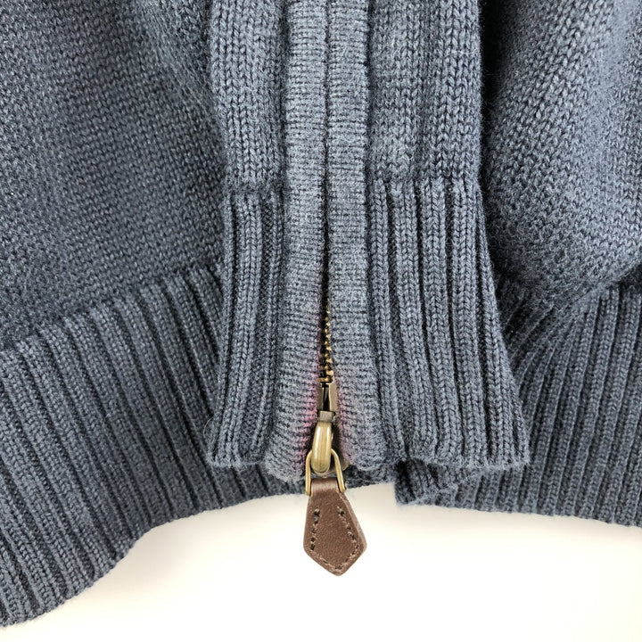 Brooks Brothers Driver's Knit Sweater, Men's XL Supima Cotton navy blue type Vintage Second Hand