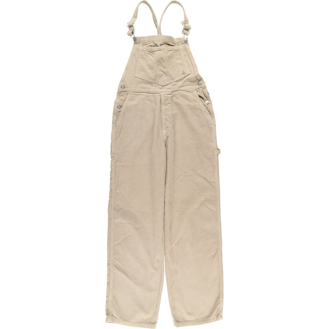 LIBERTO Corduroy Overalls, Women's XL (W31) cotton Beige type Vintage Second Hand