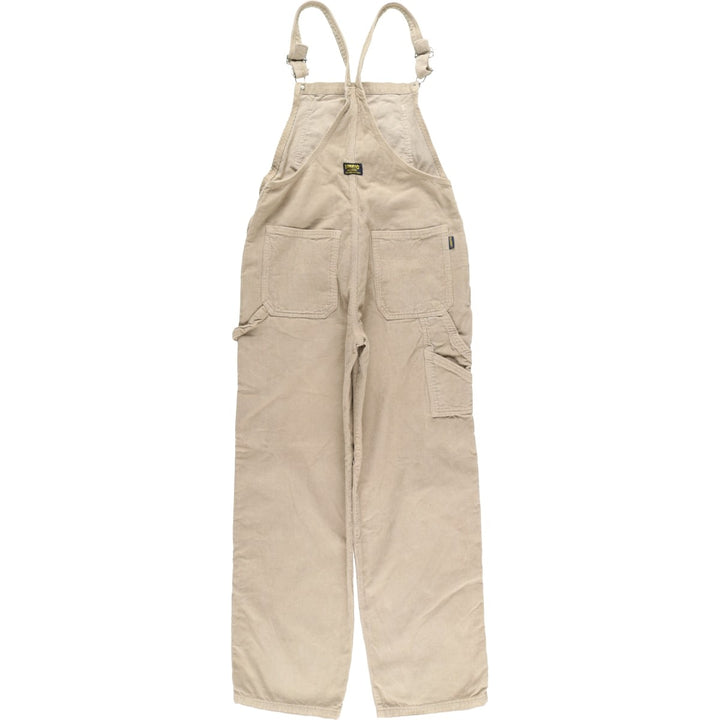 LIBERTO Corduroy Overalls, Women's XL (W31) cotton Beige type Vintage Second Hand