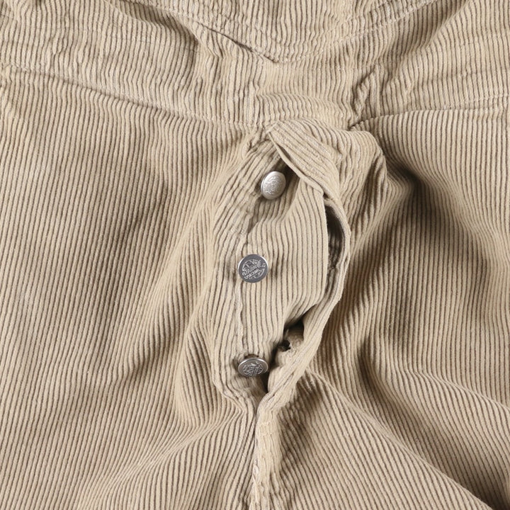 LIBERTO Corduroy Overalls, Women's XL (W31) cotton Beige type Vintage Second Hand
