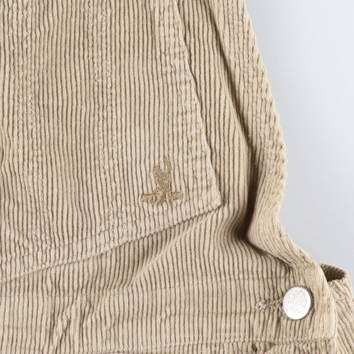 LIBERTO Corduroy Overalls, Women's XL (W31) cotton Beige type Vintage Second Hand