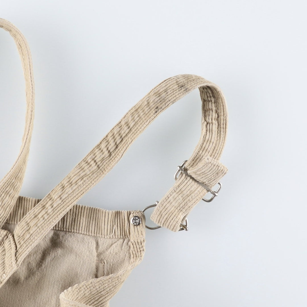 LIBERTO Corduroy Overalls, Women's XL (W31) cotton Beige type Vintage Second Hand