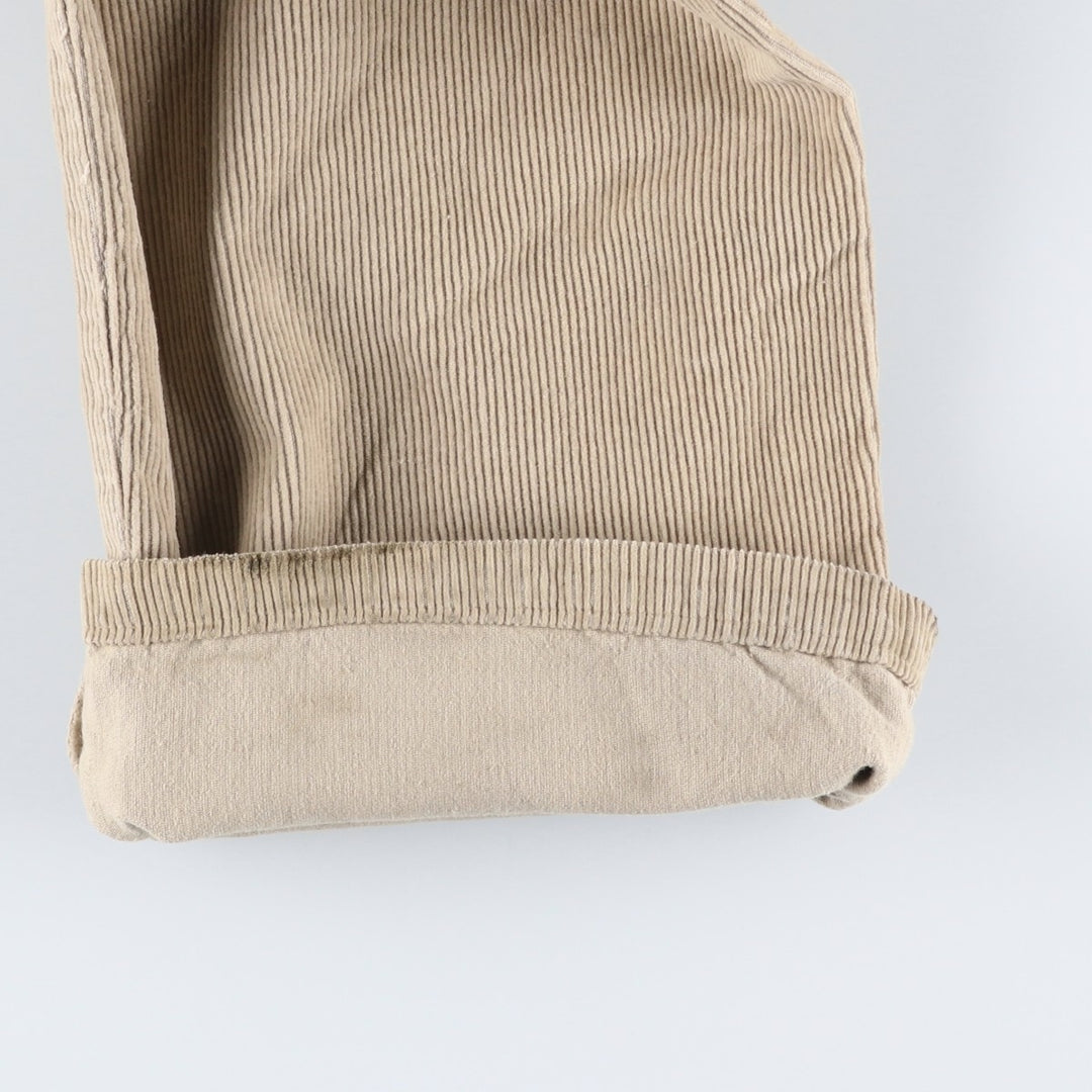 LIBERTO Corduroy Overalls, Women's XL (W31) cotton Beige type Vintage Second Hand