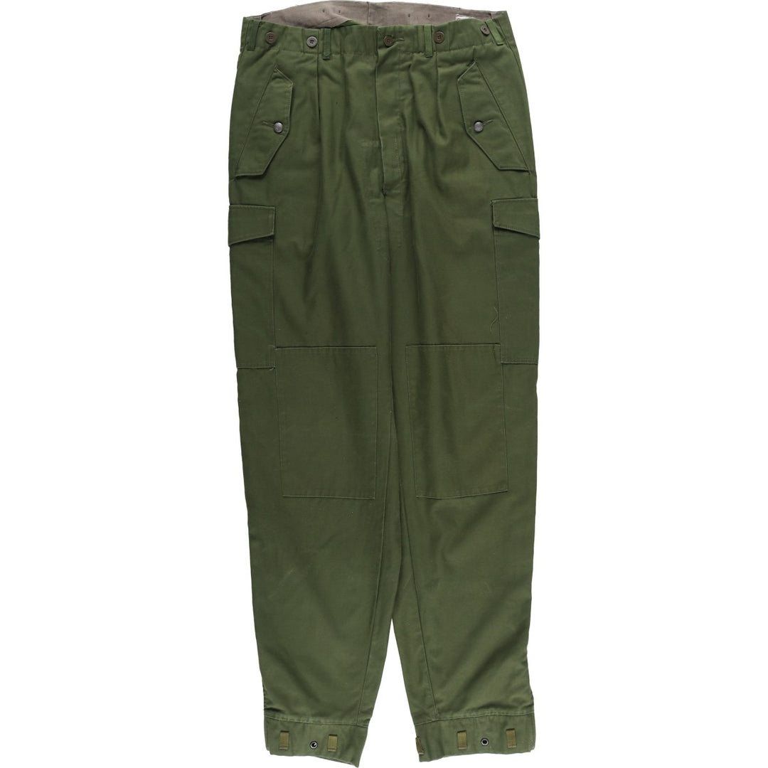 Swedish Military Cargo Pants, Combat Pants, C152, Men's, Size W35 unclear Khaki type Vintage Second Hand
