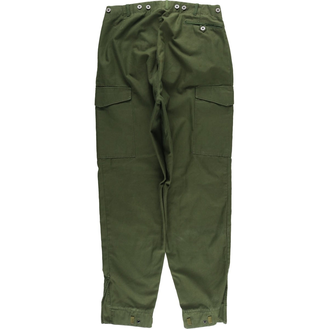 Swedish Military Cargo Pants, Combat Pants, C152, Men's, Size W35 unclear Khaki type Vintage Second Hand