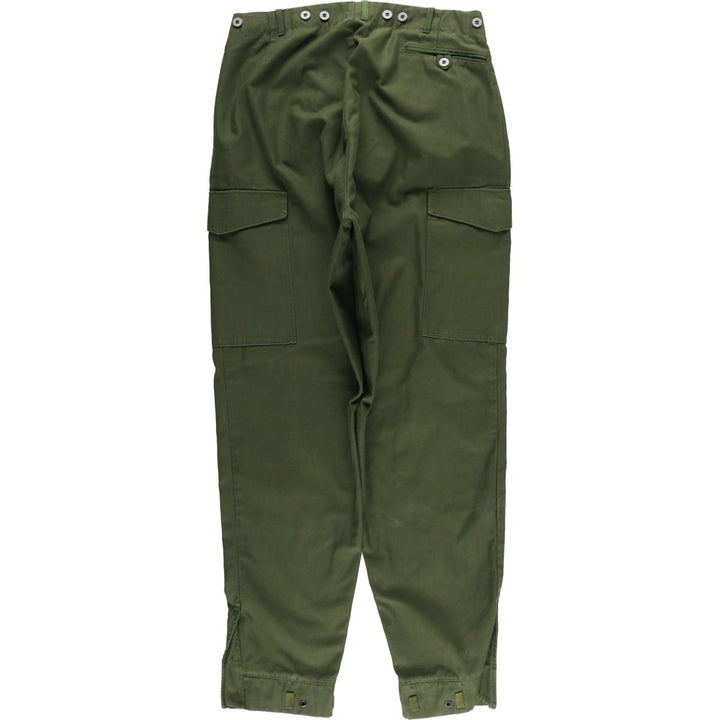 Swedish Military Cargo Pants, Combat Pants, C152, Men's, Size W35 unclear Khaki type Vintage Second Hand