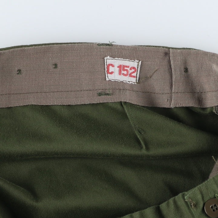 Swedish Military Cargo Pants, Combat Pants, C152, Men's, Size W35 unclear Khaki type Vintage Second Hand