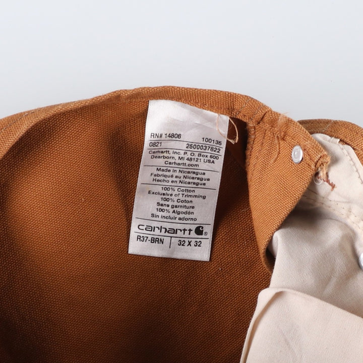 Carhartt Double Knee Duck Overalls for Men (W30 equivalent) cotton brown type Vintage Second Hand