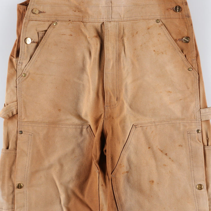 Carhartt Double Knee Duck Overalls for Men (W30 equivalent) cotton brown type Vintage Second Hand