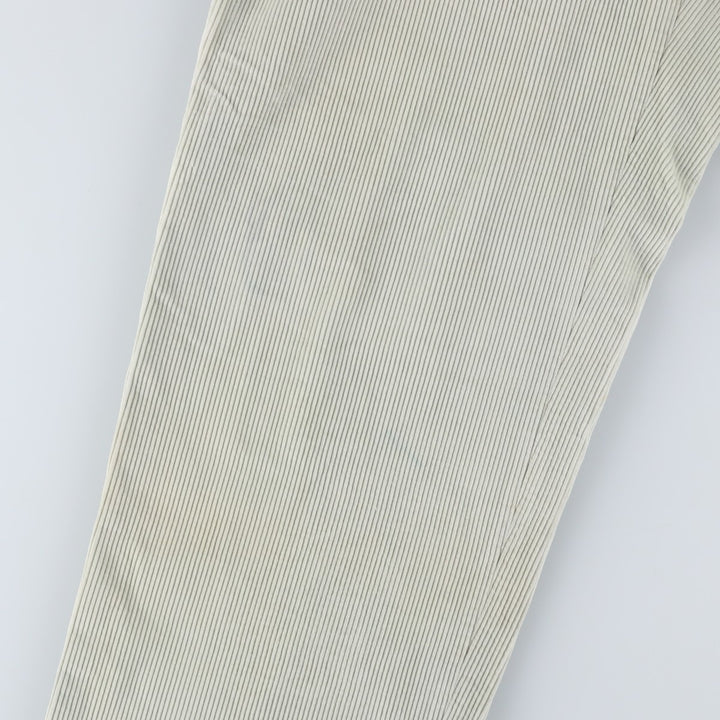 Vintage Santorelli two-pleat corduroy pants, made in Italy, men's size W33. cotton Khaki type beige Vintage Second Hand