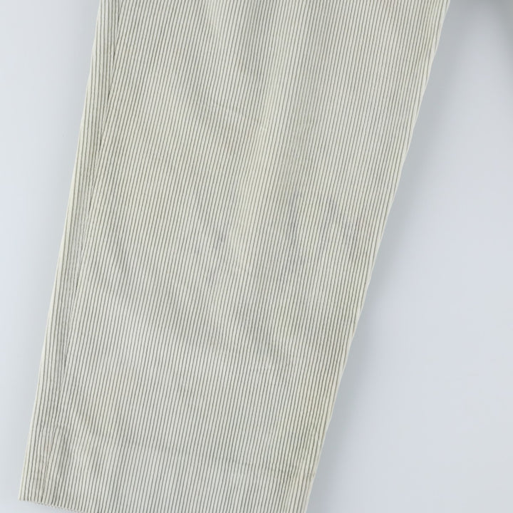 Vintage Santorelli two-pleat corduroy pants, made in Italy, men's size W33. cotton Khaki type beige Vintage Second Hand