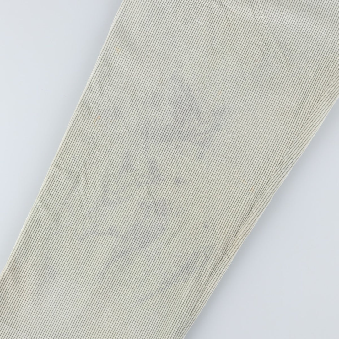 Vintage Santorelli two-pleat corduroy pants, made in Italy, men's size W33. cotton Khaki type beige Vintage Second Hand