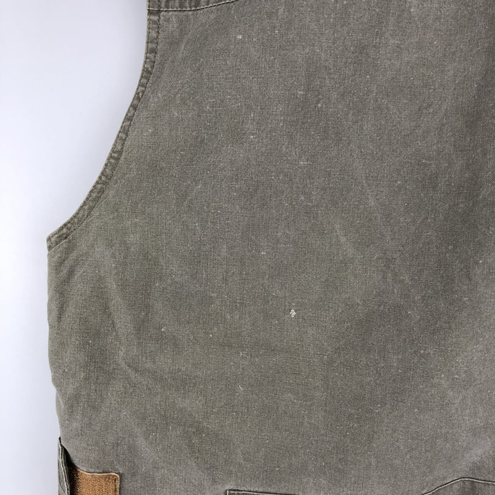 80'S Banana Republic Safari Vest Men's Size L Vintage cotton Khaki type sage green Vintage Second Hand