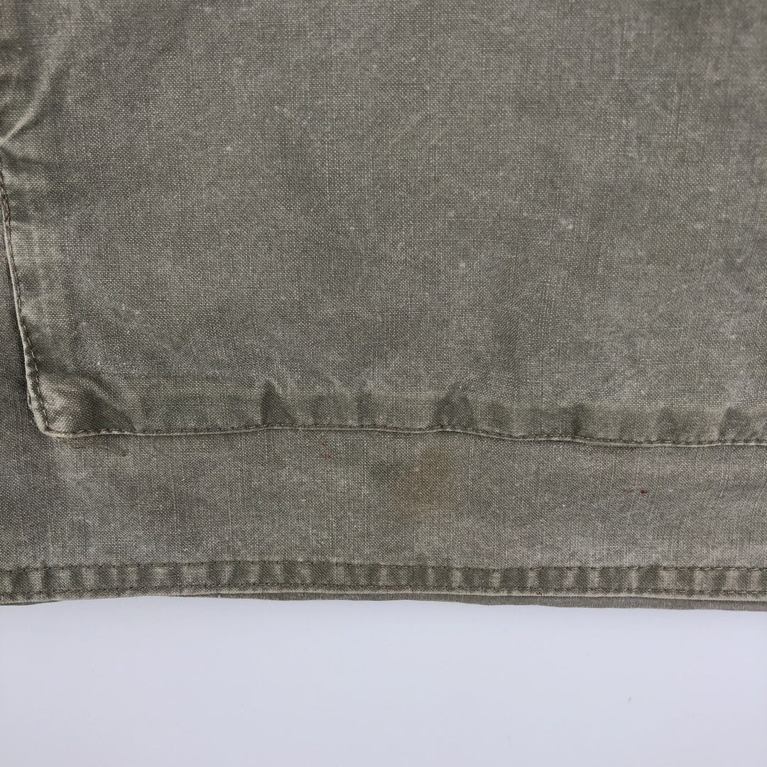 80'S Banana Republic Safari Vest Men's Size L Vintage cotton Khaki type sage green Vintage Second Hand