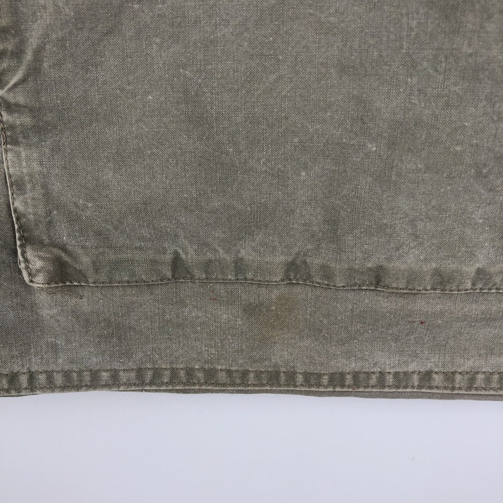 80'S Banana Republic Safari Vest Men's Size L Vintage cotton Khaki type sage green Vintage Second Hand