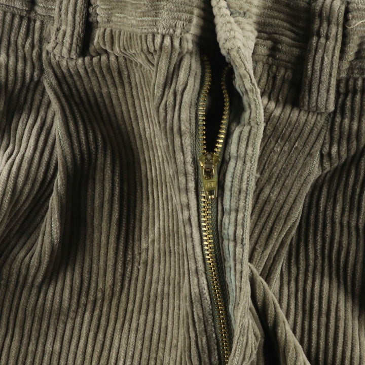 90'S GAP Relaxed Fit Old Gap Wide Rib Two-Pleated Corduroy Pants Men's Size W33 cotton Khaki type Vintage Second Hand