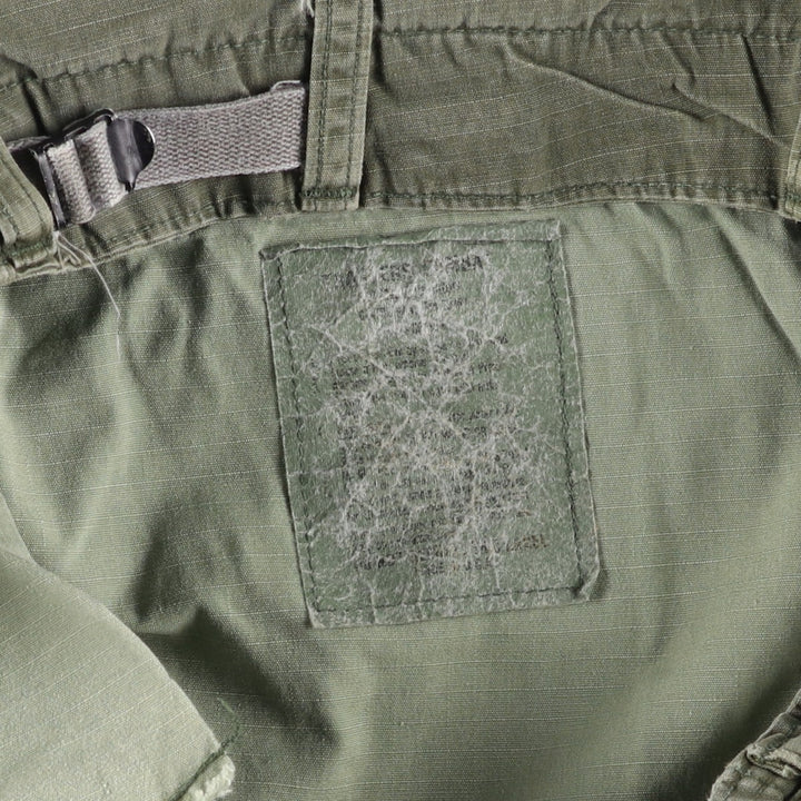 Double-knee ripstop military cargo pants, men's size W32 unclear Khaki type sage green Vintage Second Hand