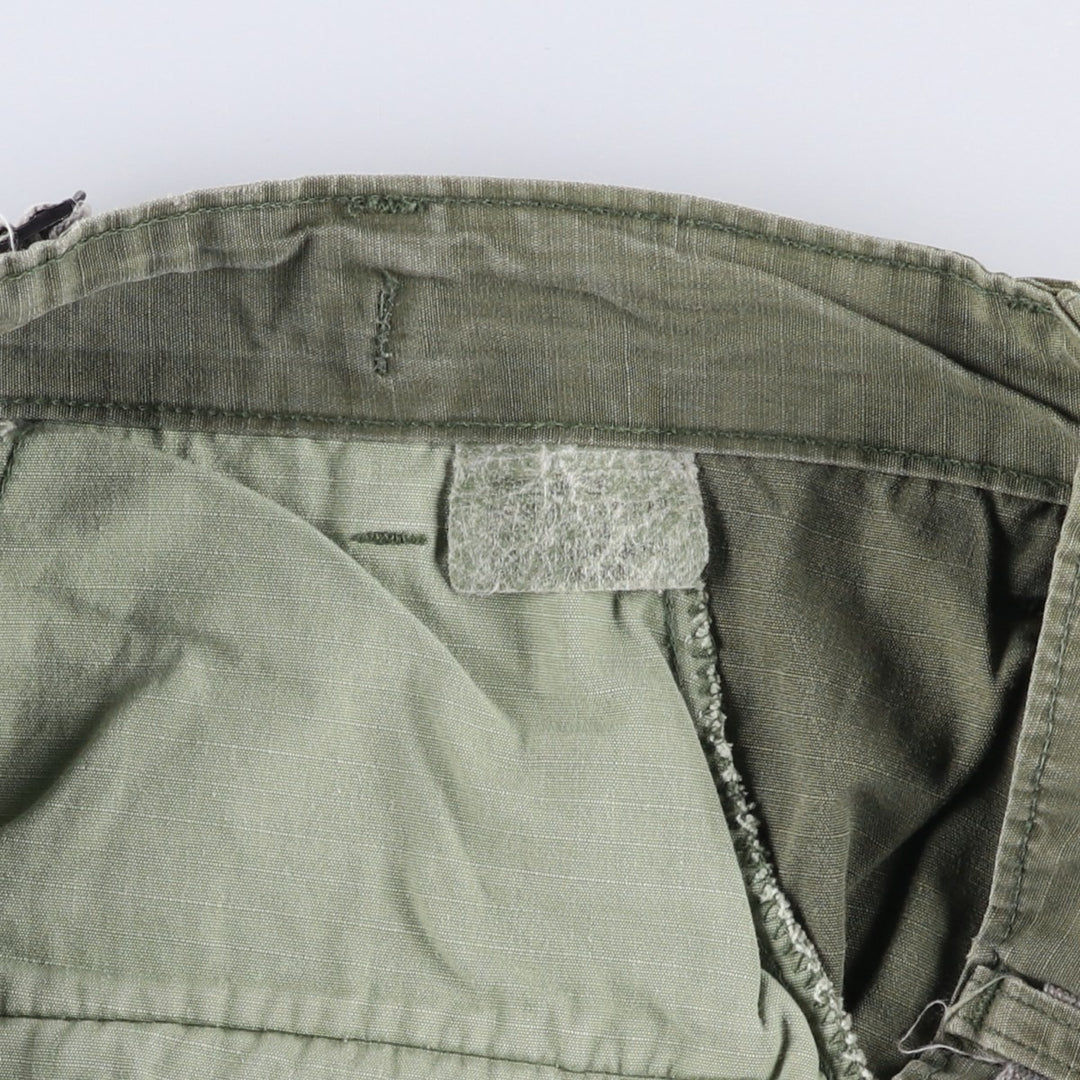 Double-knee ripstop military cargo pants, men's size W32 unclear Khaki type sage green Vintage Second Hand
