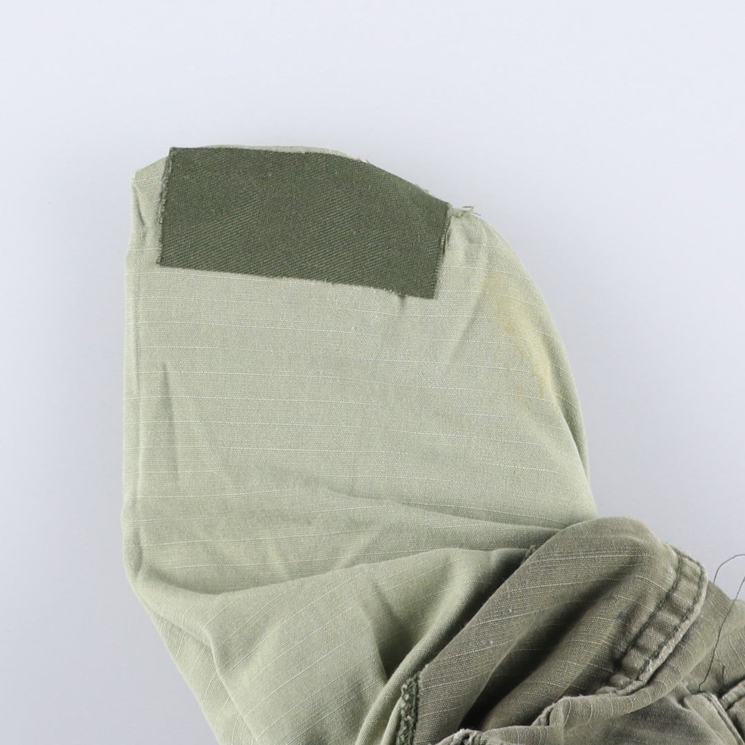 Double-knee ripstop military cargo pants, men's size W32 unclear Khaki type sage green Vintage Second Hand