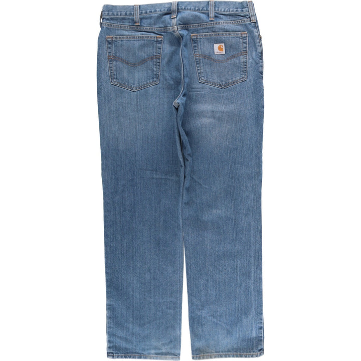 Carhartt Relaxed Fit Tapered Denim Pants for Men, W37 cotton blue type Vintage Second Hand