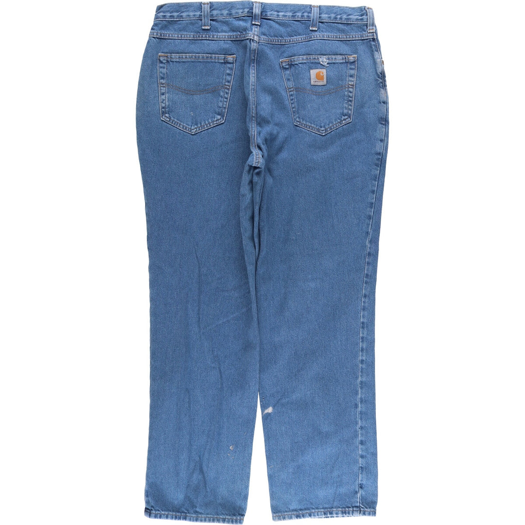 Carhartt Relaxed Fit Tapered Denim Pants for Men, W37 cotton blue type Vintage Second Hand