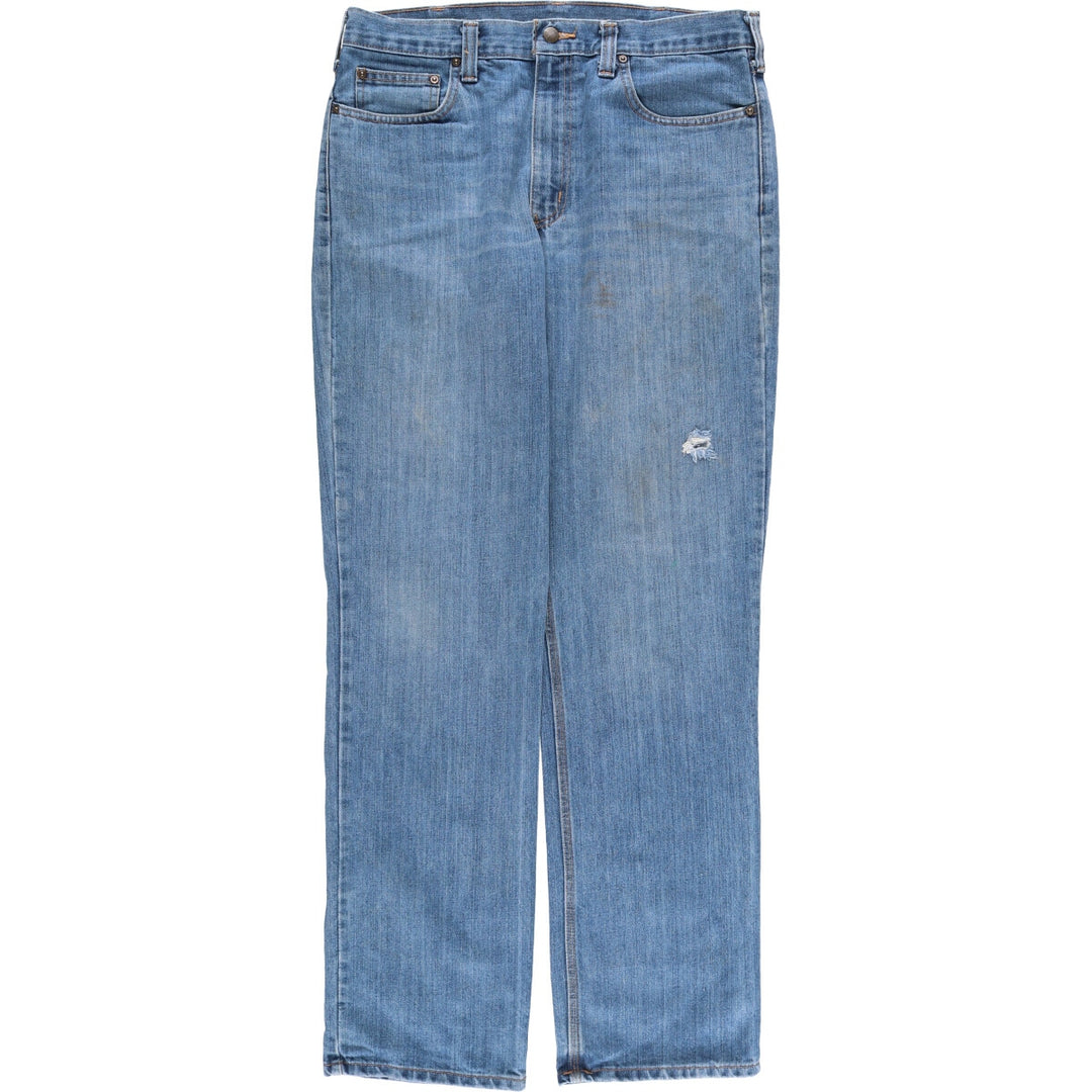 Carhartt Tapered Denim Pants for Men, W36 cotton blue type Vintage Second Hand