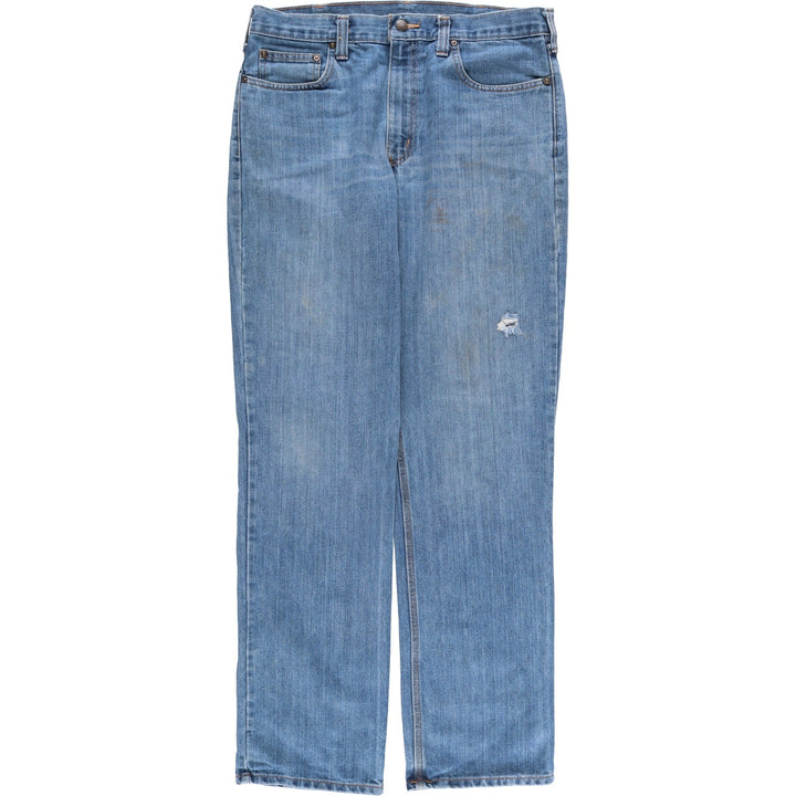 Carhartt Tapered Denim Pants for Men, W36 cotton blue type Vintage Second Hand