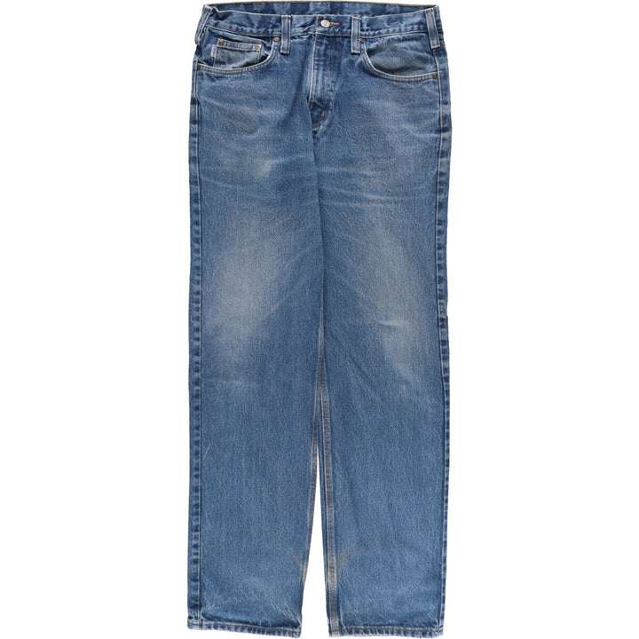 Carhartt Relaxed Fit Tapered Denim Pants for Men, W35 cotton blue type Vintage Second Hand