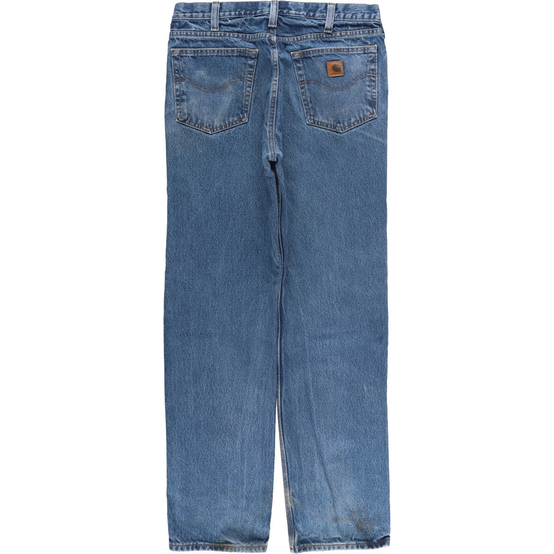Carhartt Relaxed Fit Tapered Denim Pants for Men, W35 cotton blue type Vintage Second Hand
