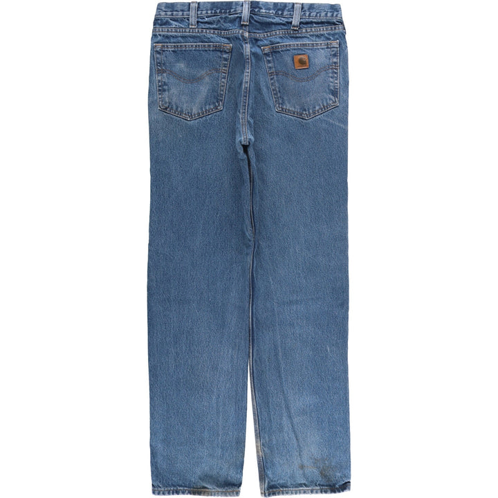 Carhartt Relaxed Fit Tapered Denim Pants for Men, W35 cotton blue type Vintage Second Hand