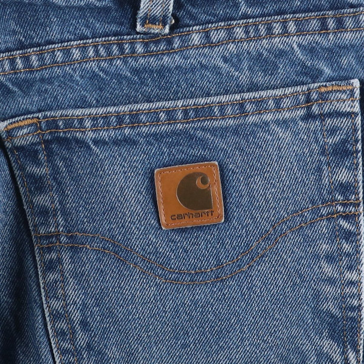Carhartt Relaxed Fit Tapered Denim Pants for Men, W35 cotton blue type Vintage Second Hand