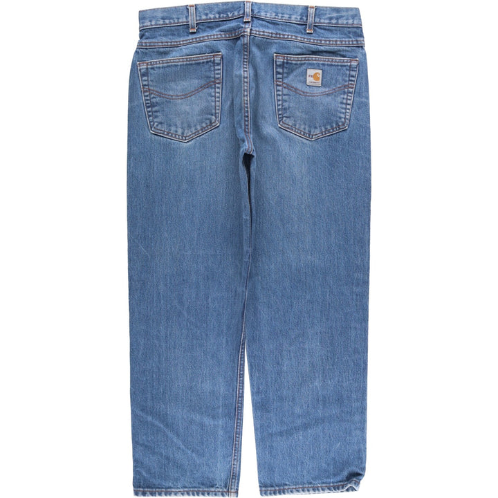2000'S Carhartt FR Series Tapered Denim Pants, Men's Size 36 cotton blue type Vintage Second Hand