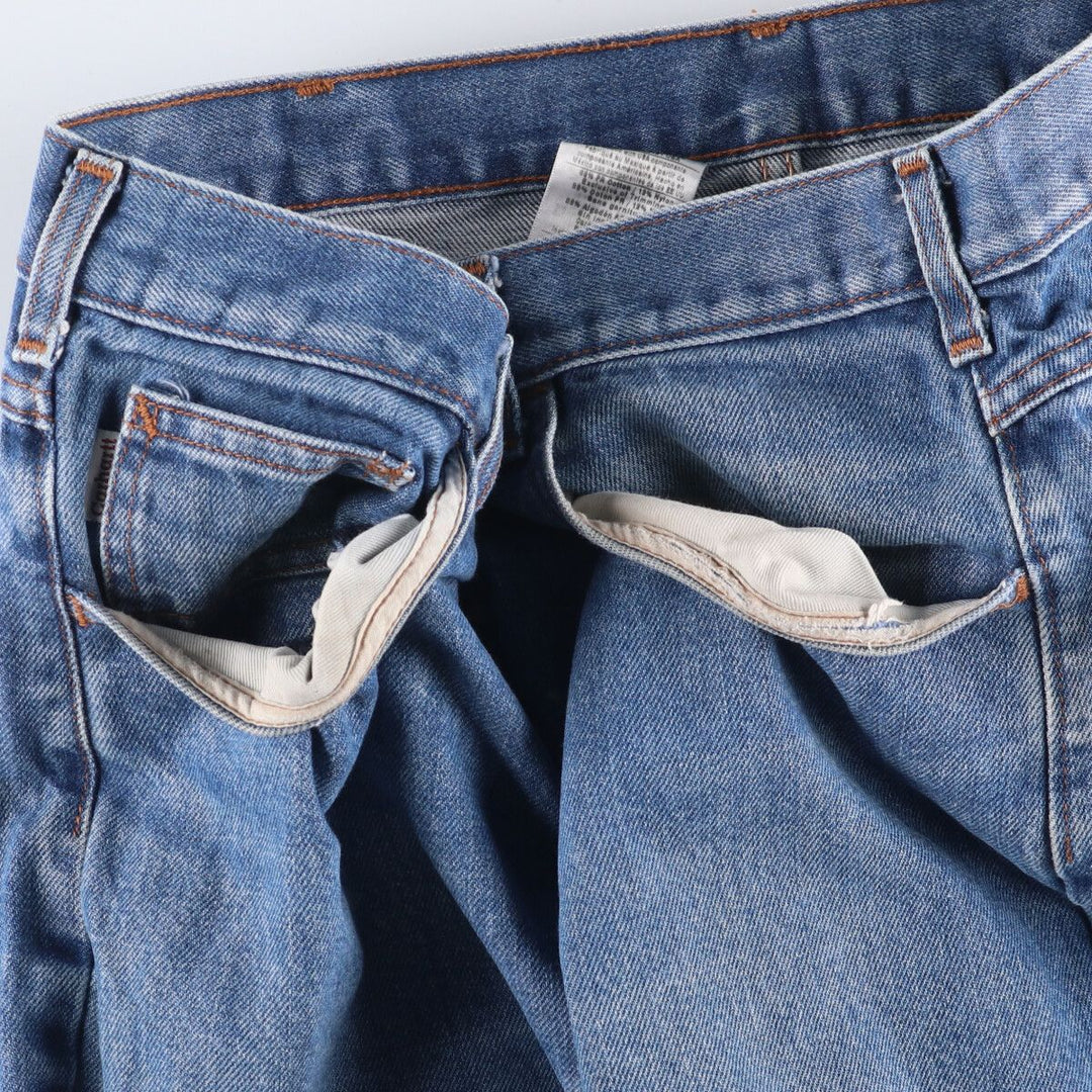 2000'S Carhartt FR Series Tapered Denim Pants, Men's Size 36 cotton blue type Vintage Second Hand