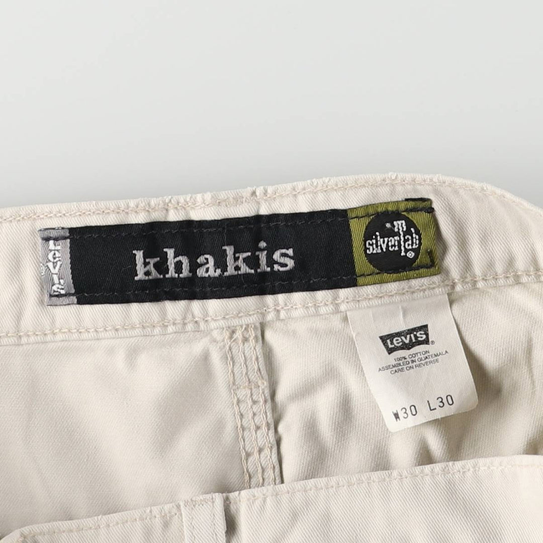 90'S Levi's Silver Tab Khakis Chino Pants, Men's, Size W31, Vintage cotton Beige type Vintage Second Hand