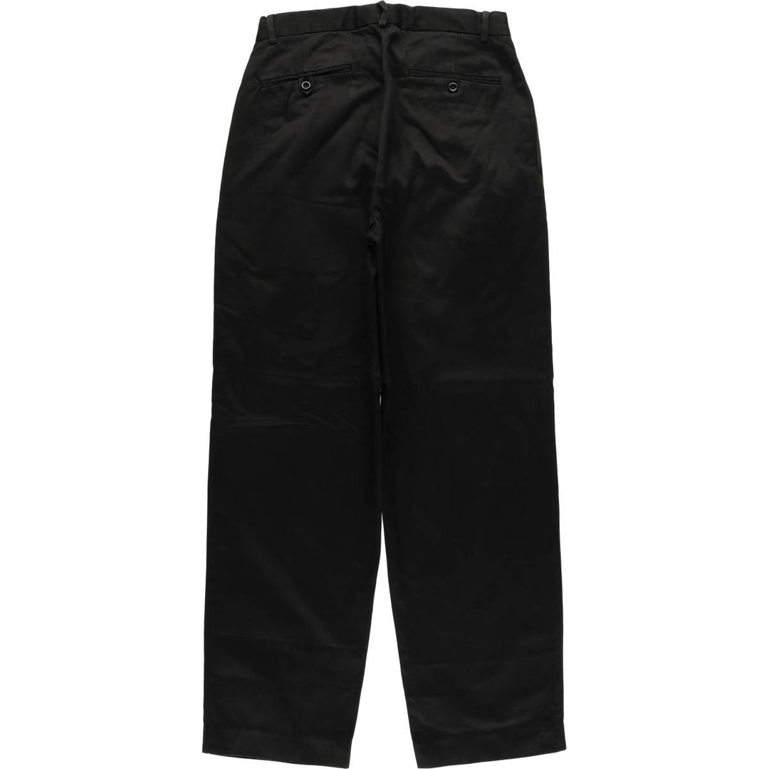 Ralph Lauren POLO by Ralph Lauren Men's Two-Pleated Chino Pants, Size W29 cotton black type Vintage Second Hand