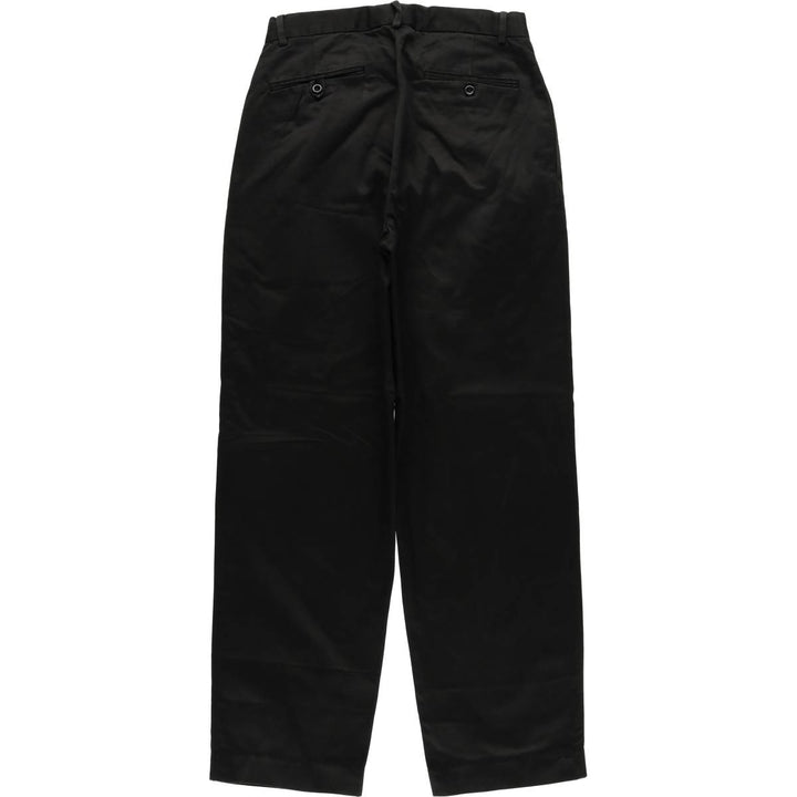 Ralph Lauren POLO by Ralph Lauren Men's Two-Pleated Chino Pants, Size W29 cotton black type Vintage Second Hand