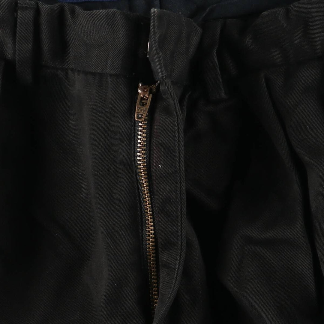 Ralph Lauren POLO by Ralph Lauren Men's Two-Pleated Chino Pants, Size W29 cotton black type Vintage Second Hand