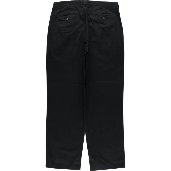 Ralph Lauren POLO by Ralph Lauren HAMMOND PANT, two-pleat chino pants, men's w35 equivalent cotton black type Vintage Second Hand