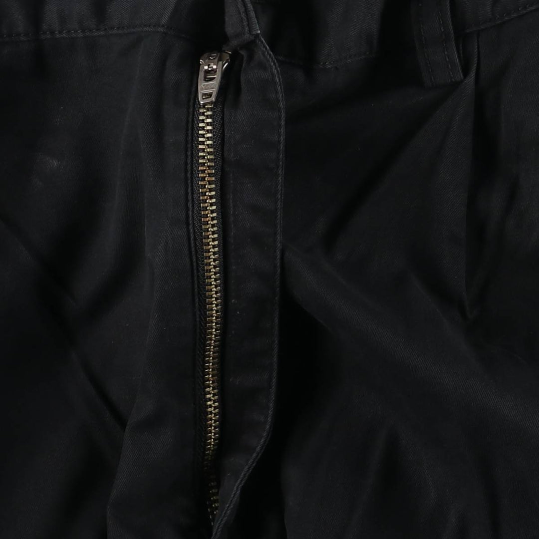 Ralph Lauren POLO by Ralph Lauren HAMMOND PANT, two-pleat chino pants, men's w35 equivalent cotton black type Vintage Second Hand