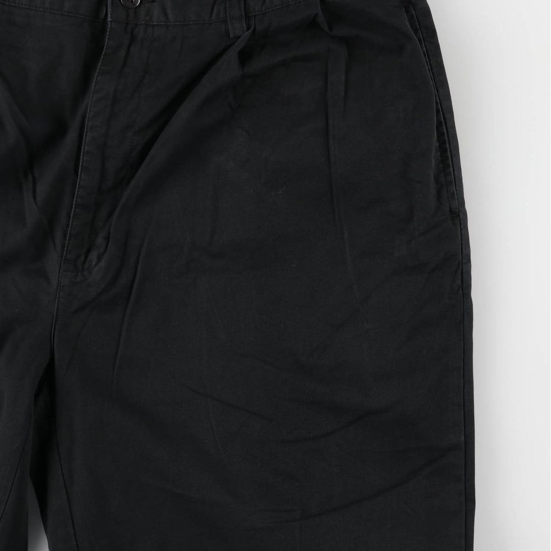 Ralph Lauren POLO by Ralph Lauren HAMMOND PANT, two-pleat chino pants, men's w35 equivalent cotton black type Vintage Second Hand