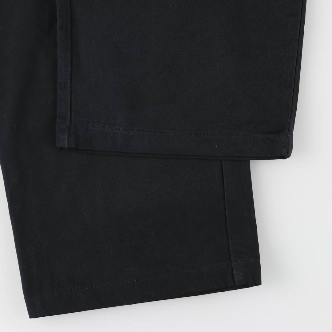 Ralph Lauren POLO by Ralph Lauren HAMMOND PANT, two-pleat chino pants, men's w35 equivalent cotton black type Vintage Second Hand