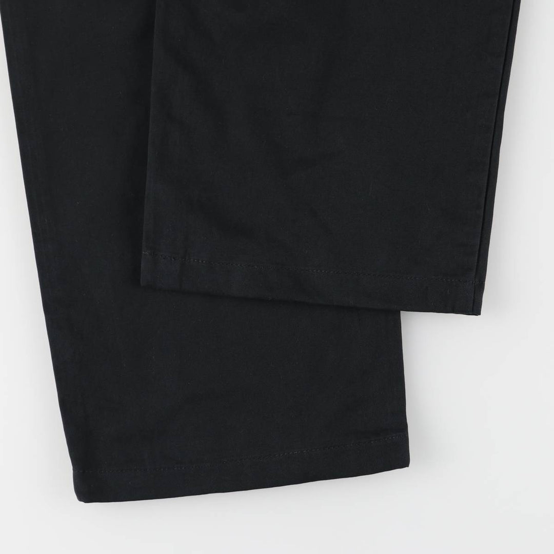 Ralph Lauren POLO by Ralph Lauren HAMMOND PANT, two-pleat chino pants, men's w35 equivalent cotton black type Vintage Second Hand