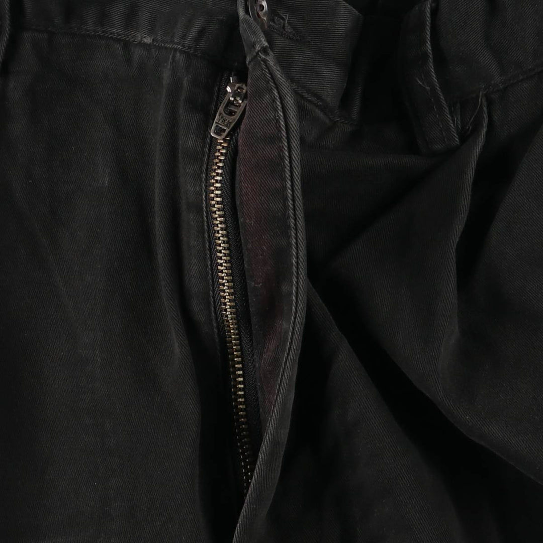 Ralph Lauren POLO by Ralph Lauren Two-pleat Chino Pants for Men, W35 cotton black type Vintage Second Hand