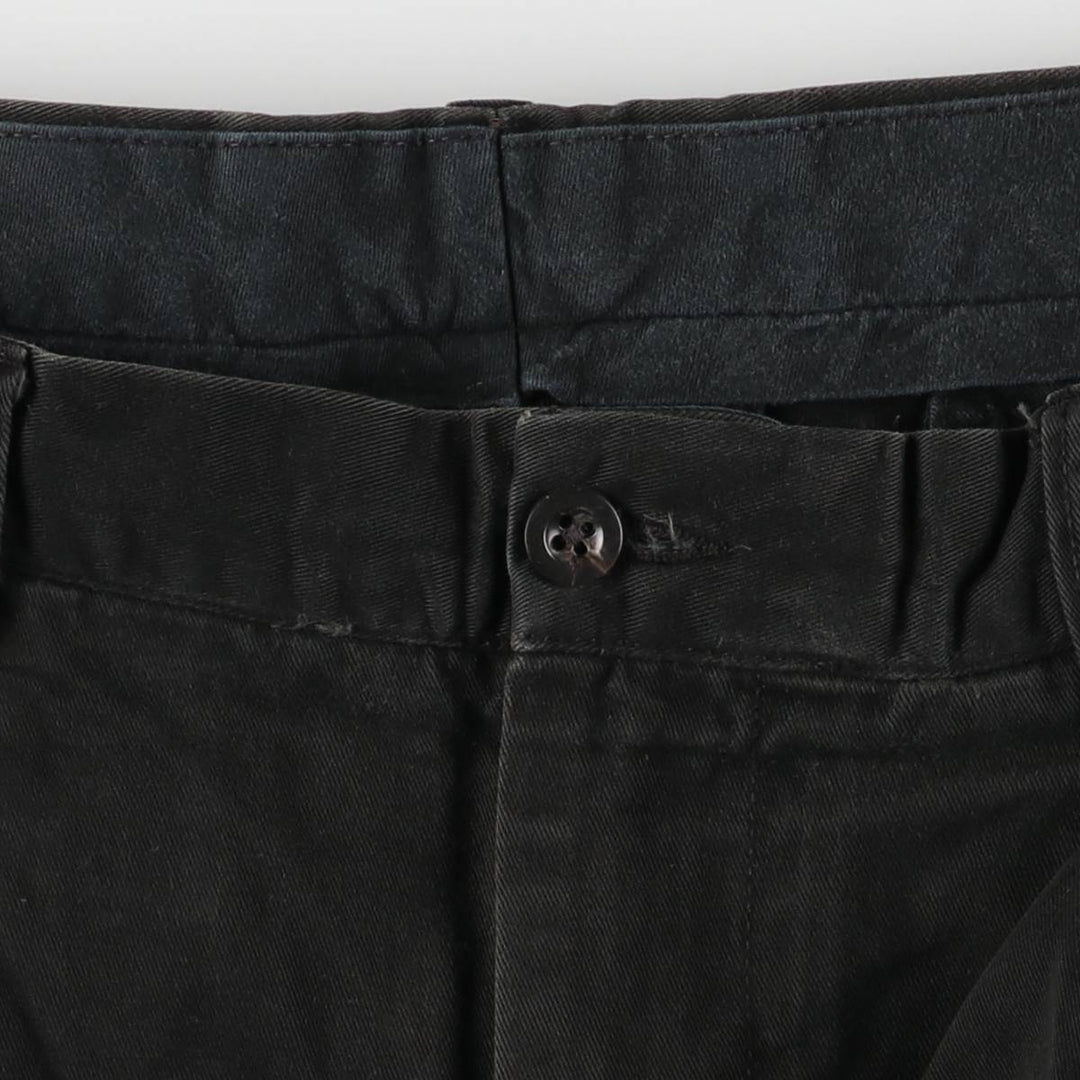 Ralph Lauren POLO by Ralph Lauren Two-pleat Chino Pants for Men, W35 cotton black type Vintage Second Hand