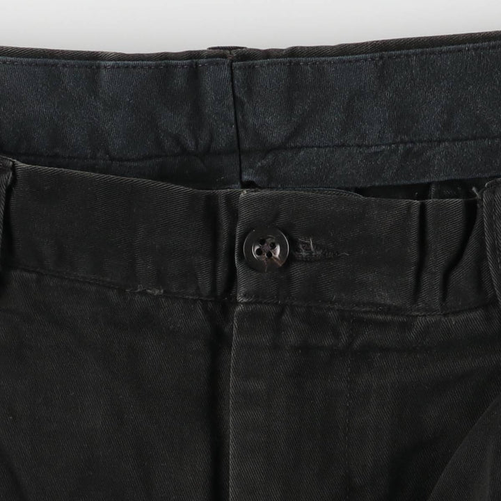 Ralph Lauren POLO by Ralph Lauren Two-pleat Chino Pants for Men, W35 cotton black type Vintage Second Hand