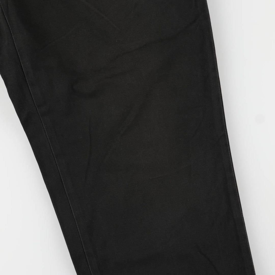 Ralph Lauren POLO by Ralph Lauren Two-pleat Chino Pants for Men, W35 cotton black type Vintage Second Hand